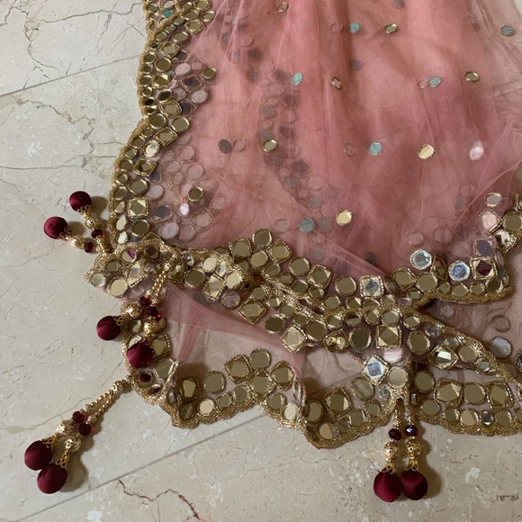 Full mirror work Bridal Lehenga - Picture 7 of 7